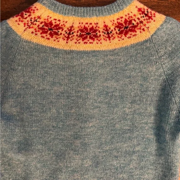 Vintage like new Free People fair isle cardigan sweater - Picture 4 of 6